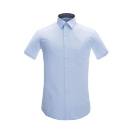 大量訂做職業男裝恤衫  設計正裝條紋淨色襯衫 藍色明斜條紋 恤衫中心 45% Cotton 55% Polyester YMD4507 CHENSHANG SKR063 大量訂做職業男裝恤衫  設計正裝條紋淨色襯衫 藍色明斜條紋 恤衫中心 45% Cotton 55% Polyester YMD4507 CHENSHANG SKR063